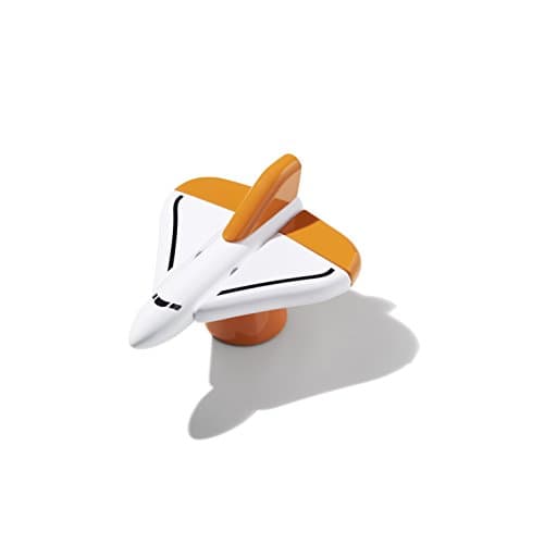 Huzi - Cosmos - Timeless Spaceship Building Blocks - Solid Beech Wood - Embedded Magnetic System (Shuttle)