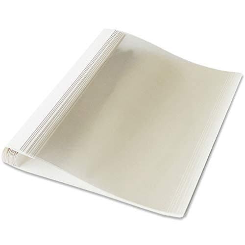 Namibind 50Pcs Thermal Folder Thermal Binding Covers for Classrooms File Cover Size 32mm Transparent Color