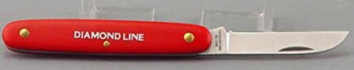 Diamond Line Red Handle Folding Florist Knife