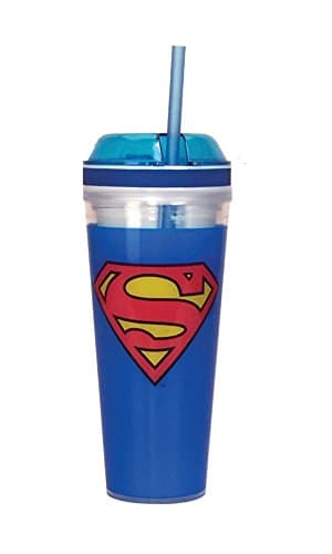 Spoontiques Superman Logo Combo Cup, Blue