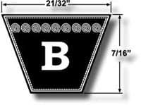B74 Kevlar V Belt (6976)