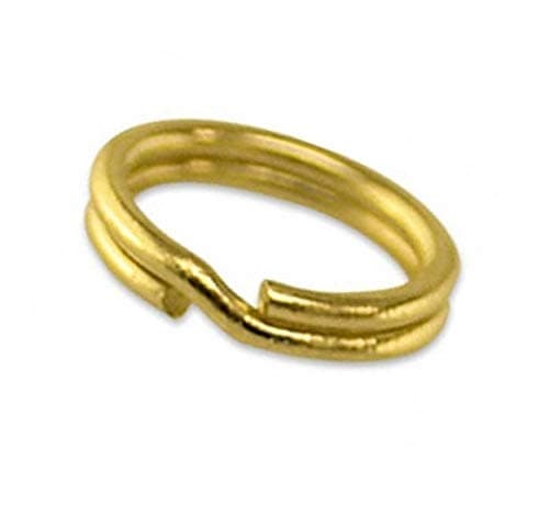 9ct Solid Gold 6mm Split Ring Charm easy to attach no soldering