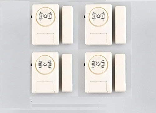 Jenix Wireless Door Window Open Alert Alarm Home Security System Siren Set of 4 Nos Sensors JXDMA06