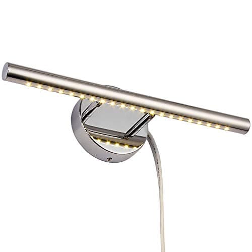 Letsun Bathroom LED Vanity Light 15.7 inch Modern LED Bathroom Vanity Light Fixtures Over Mirror Bathroom Wall Mounted Plug in Light 3000K Warm White Make-up Mirror Front Lamp with 180°Rotation