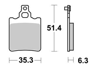 AP RACING FRONT BRAKE PADS MALANCA E2 CS OB ONE 5N, 6N, RACING 125 0