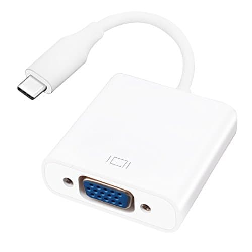 USB C to VGA Adapter,Vekey USB 3.1 Type C to VGA Adapter for Apple MacBook Air 12"/ Chromebook Pixel/Dell XPS 13/S8/S8 Plus