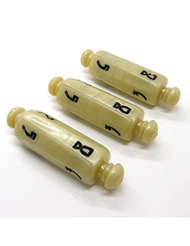 BOTARO PolyHero Dice: Wizard 3D8 Scrolls: Wizard Parchment/Black