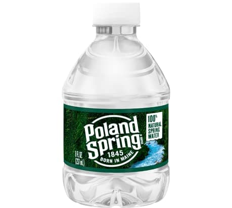 Poland Spring Water Bottle 8 oz - 8 oz Mini Bottle Water - Pack of 1