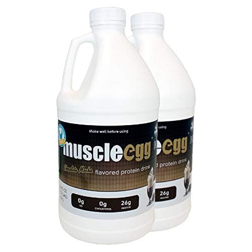 2 Half-Gallons Chocolate Mocha MuscleEgg Liquid Egg Whites (Cage-Free)