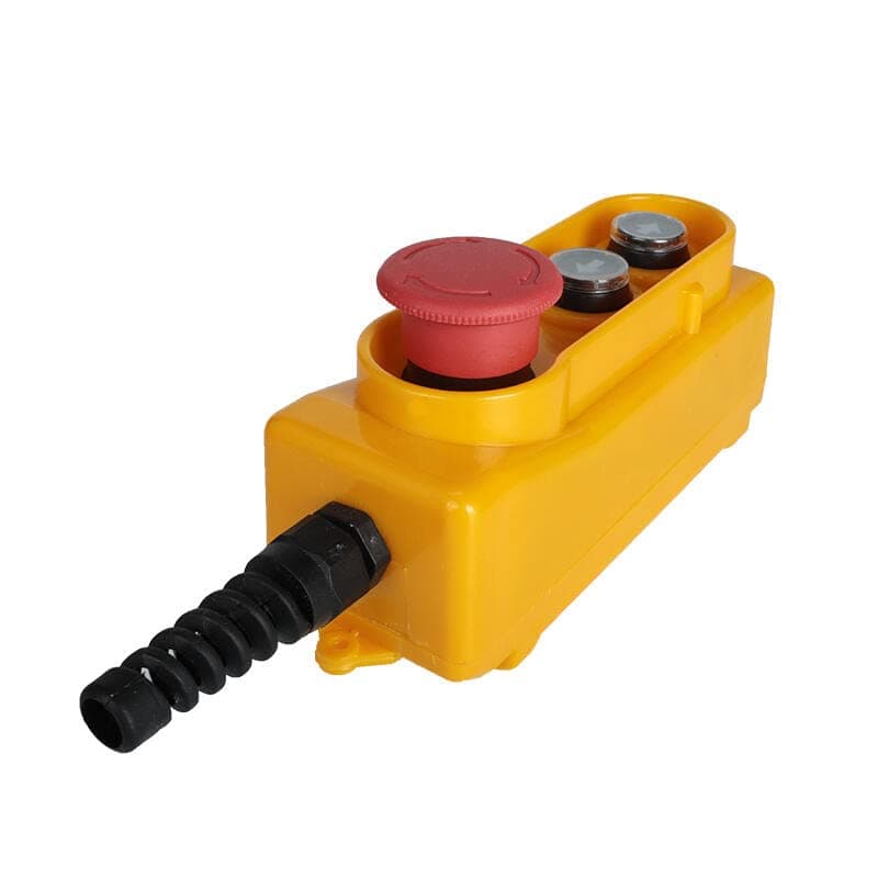 Crane Hoist Control Crane Hoist Push Button Switch Lifting Pendant Controller with Emergency Stop