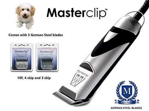 Professional Cavapoo / Cockerpoo Dog Clippers Set by Masterclip Pet Grooming Clipper Trimmer Supplies