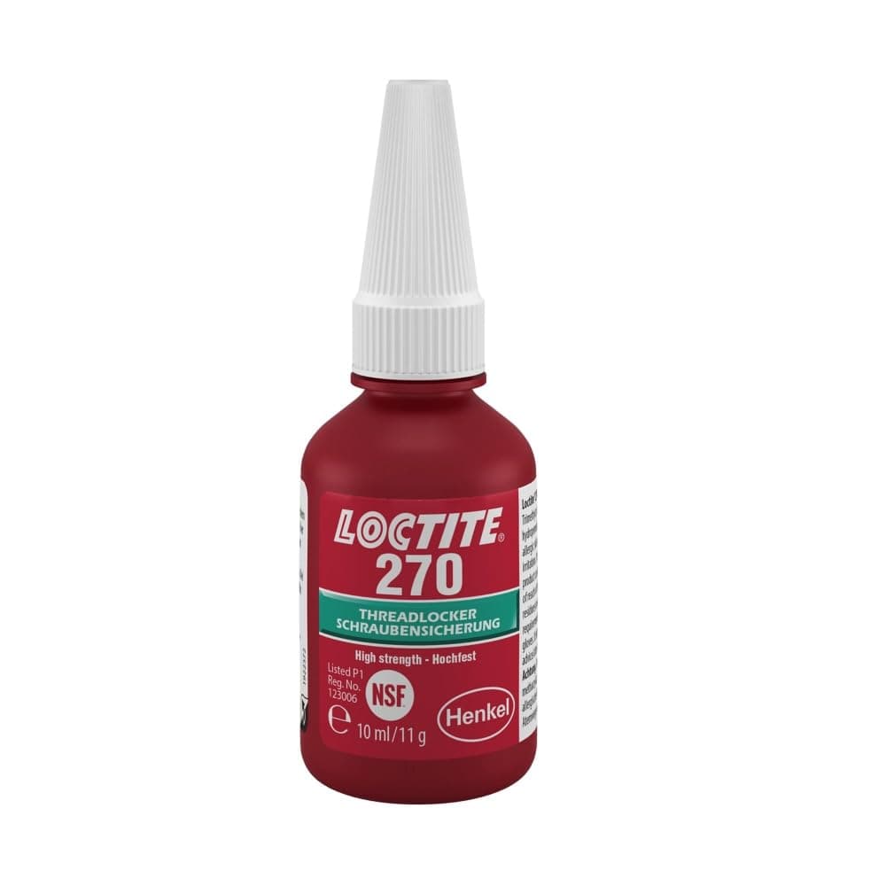 Henkel 270/10 Loctite Threadlocker, High Strength, 10 mL