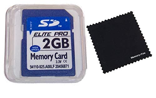 2GB SD Memory Card, 2 GB Secure Digital Flash Memory Card with Memory4You (tm) Microfiber Cleaning Cloth