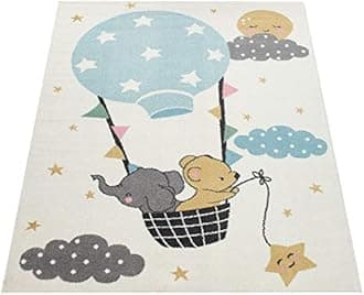 Paco Home Children's Rug Child's Room Girls Boys Various Motifs And Sizes, Size:200x280 cm, Colour:Cream