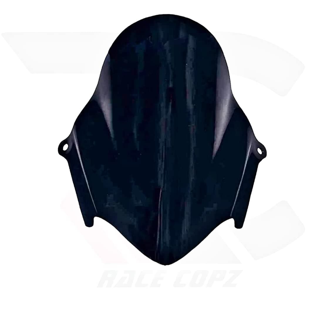 Windshield Double Bubble Visor for GIXXER SF150 and 250 (Black)