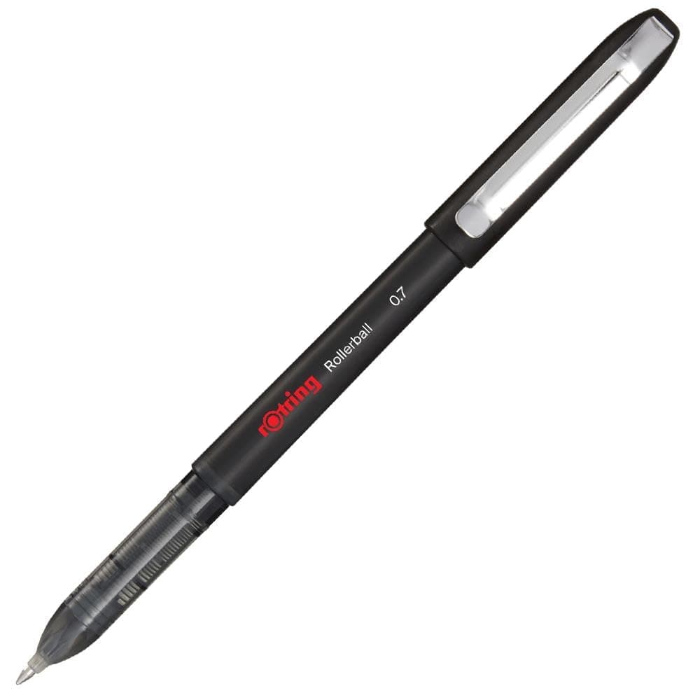 rOtring Rollerball Pen | Fine Point (0.7 mm) for Clear Writing | Black Ink | 12 Count