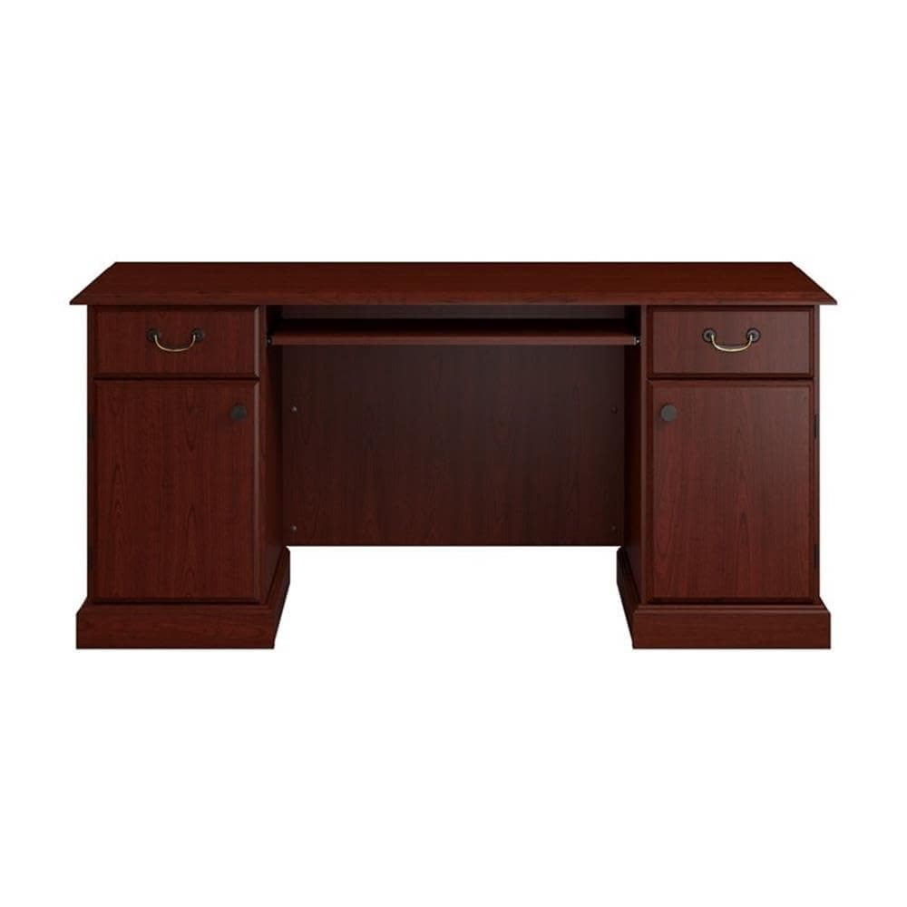 Office Credenza in Harvest Cherry Finish