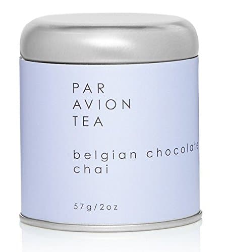 Par Avion Tea Belgian Chocolate Chai Tea - Small Batch Loose Leaf Black Tea in Artisan Tin - 2 oz