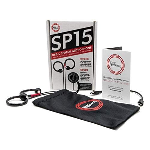 SP15C (USB-C) Stereo Microphone - New Binaural ASMR Technology Powered by Spatial Audio, Great for Podcasts, Recording Live Concerts, Band Practice, Sound for Video