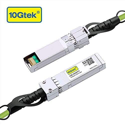 [Green Cable] 10G SFP+ DAC Cable - 10GBASE-CU Passive Direct Attach Copper Twinax SFP Cable for Ubiquiti Devices, 0.5m