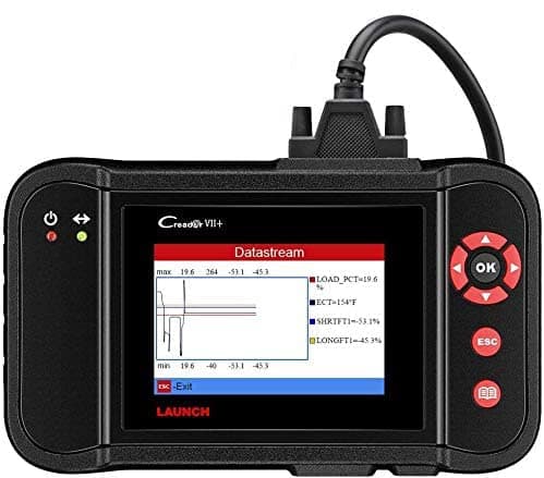 LAUNCH Diagnostic Tool Creader VII+ Car Code Reader EOBD, OBD2 Scanner Scan Tool Testing Engine/Transmission/ABS/Airbag System Update via PC