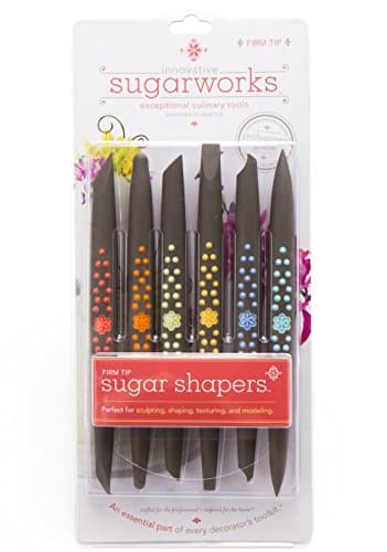 Innovative Sugarworks Firm Tip Shapers Cake Decorating Unique Tools (Pack of 6), Dark Gray