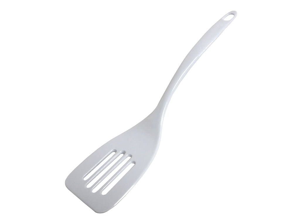 Chef CraftBasic Melamine Slotted Turner/Spatula, 11.25 inch, White