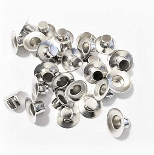 Metal Candle Cups with Round Flat Base - Use with Menorah Candelabra - Prevents from Wax Dripping - Candle Holders Perfect for Lamp or Candle Making Projects - Silver, 6/16" Opening (18 Pieces)