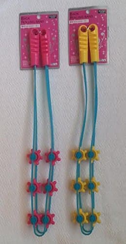 Back Massage Rolling Band (Green/Pink)