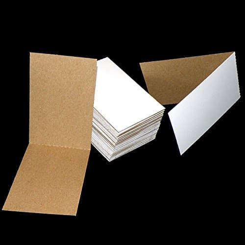 50 Cardboard Sleeves Folded Flat Vending 3" x 4.5" Sports Card Folders Mail Shipping Stiffeners Insert