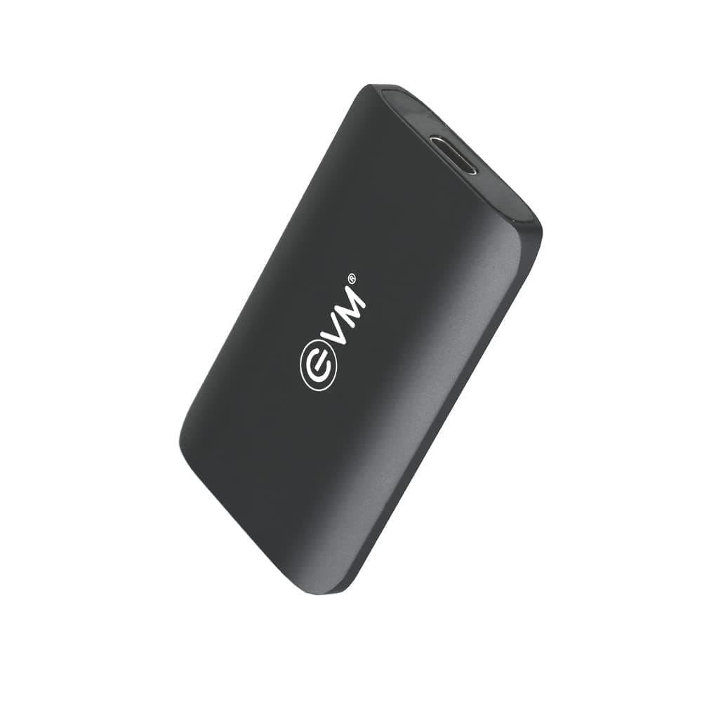 EVM EnSave 2TB Smallest Portable External SSD with 3D NAND Flash Technology Speed of 550/R 500/W MB/s IP55 Rated- Compatible with PC/MAC/Smartphones (Dark Grey)