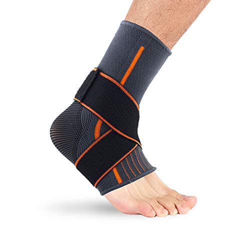 PRIVFIT Professional Foot Sleeve with Compression Wrap Support, Breathable, Stabilising Ligaments, Prevent Re-Injury, Boots Circulation, Soothe Achy Feet, Reduce Swelling, Ankle Brace- 1 pack of 1…