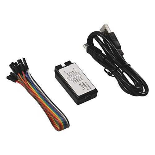 flashtree USB Logic Analyzer USB 24M 8CH 24MHz Device with EMI Ferrite Ring USB Cable UART IIC SPI Debug for Arduino ARM FPGA M100 SCM