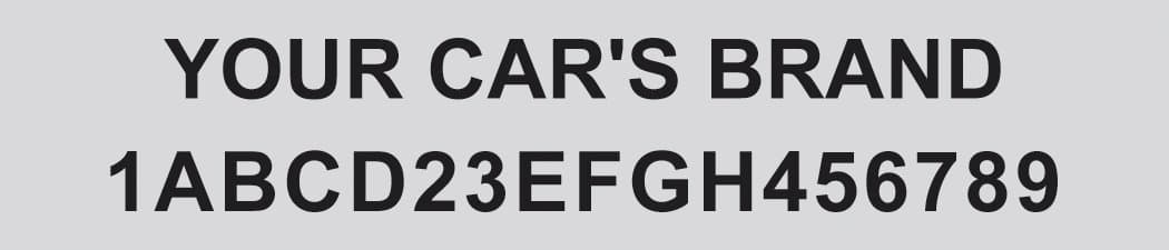 Custom Universal Vin Number Id Plate Small