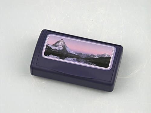 Matterhorn Plastic Snuff Box with Dispenser (2 way box) - Blue