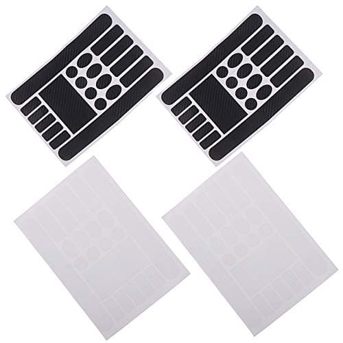 4Pieces chainstay Protector Bicycle chainstay Protector Decal Chainstay Frame Guard for Mountain Bike Chain Protective 2pcs Clear Transperant 2pcs Carbon Fibre