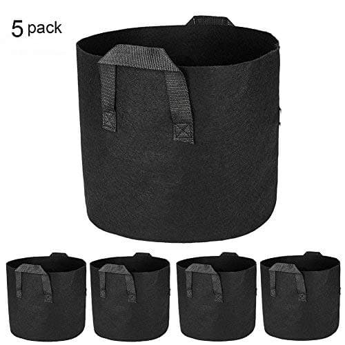 CoolGrows Grow Bags 5-Pack 25 Gallons