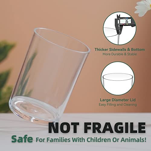 TIDIdea 4 Pack Laundry Container Jars - Premium Acrylic Jars for Laundry Room Organization and Storage Organizing Laundry Pods, Powder, Detergent, Soap,Beads, Laundry Accessories - with Labels&Scoops