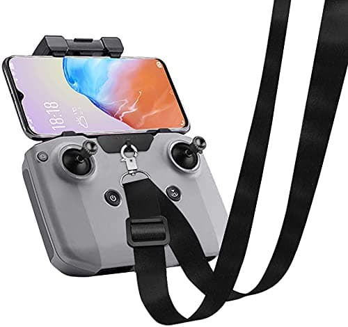 Lanyard Hanging Neck Strap for DJI Mavic Mini 2 Remote Control, Hand Free Anti-Fall Mavic Air 2 Drone Accessories with Clip Mount
