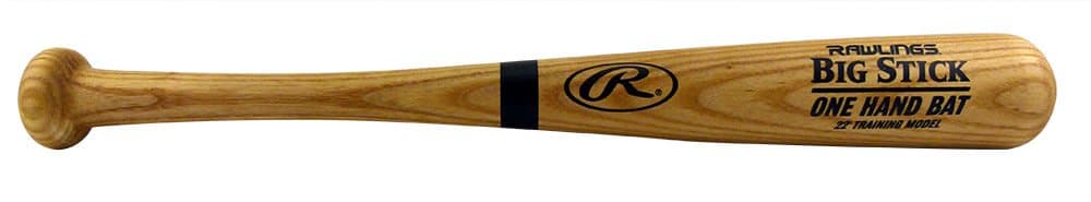 BIG STICK One Hand Training Bat | Baseball / Softball | 22” Pro Grade Ash