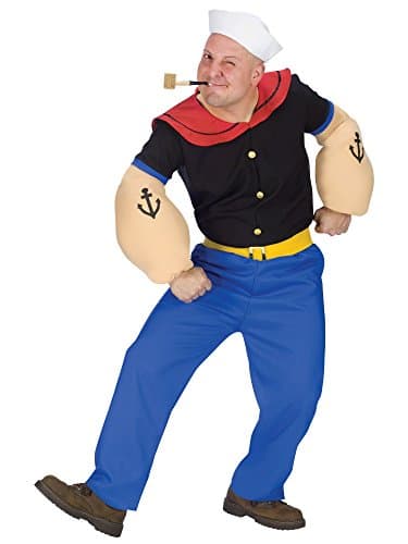 Fun World Herren Popeye Kostüm