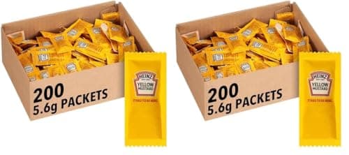 Heinz Mild Mustard Single Serve Packet (0.2 oz Packets, Pack of 400)