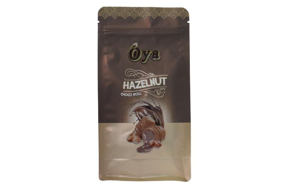 Oya Hazelnut Choco Roll 500 Gram | Diwali Gift Box | Classic Delicious Wafer Roll Sticks with Hazelnut Dry fruits and Cocoa Cream, Smooth Crunchy Snacks, Biscuits, Sweet Treats for Kids and Adults | A delicious snack for a cozy tea time or coffee break | The assorted set is perfect for parties, family gatherings, or as a sweet gift for someone special | A sweet gift for chocolate enthusiasts.Chocolate