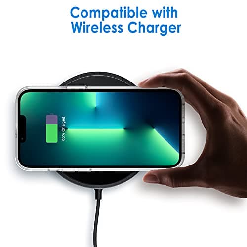 JETech Cover Case for iPhone 13 Pro 6.1-Inch, Non-Yellowing Shockproof Phone Bumper Cover, Anti-Scratch Clear Back (Clear)