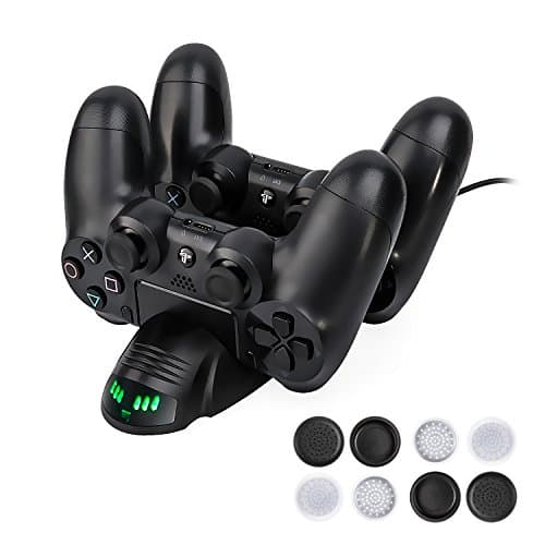 PS4 Controller Charger, Playstation 4/PS4/PS4 Pro Slim Controller Charging Dock Station, Dual Shock USB Fast Charging Station for Sony PS4 Controller