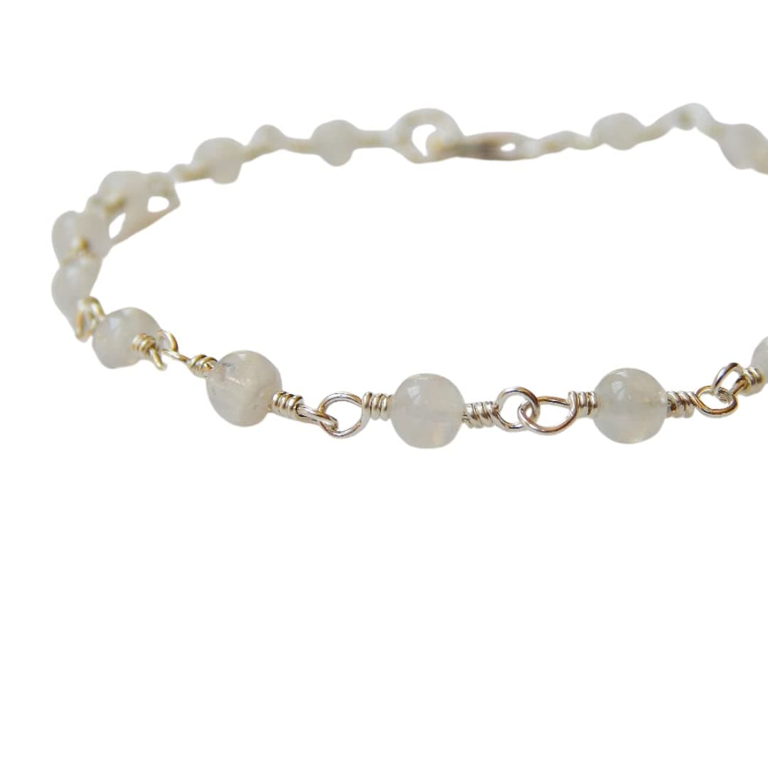 Moonstone Bracelet in Sterling Silver