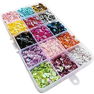 Chenkou Craft1 Box 15000pcs 5mm Rainbow AB Cup Sequin Flake for Wedding Christmas Clothes Jewelry 15 Colors Sequins