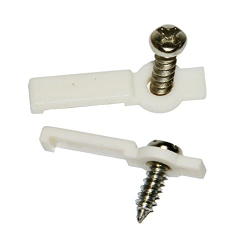 SpiritLED 100 Lots Strip Light Mounting Bracket,One Side Fixing,Screws Included (Ideal for Waterproof Strip Width 10mm(3/8")