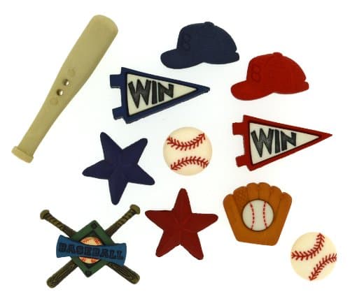 Dress It Up Baseball Buttons, Varies