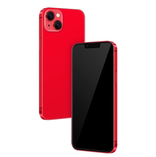 Mearar Without Logo - Non Working Replica 1:1 Phone Dummy Display Phone Model for Phone 14 Plus Fake Model Toy 14 Plus Red Blackscreen